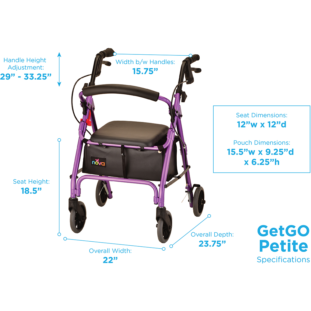 GETGO PETITE ROLL WLKR PURPLE